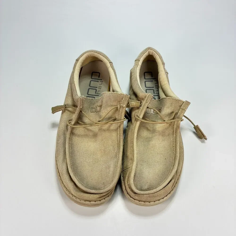 HEYDUDE Wally Chestnut Lightweight Casual Slip On Loafers Shoes Men's Size 12